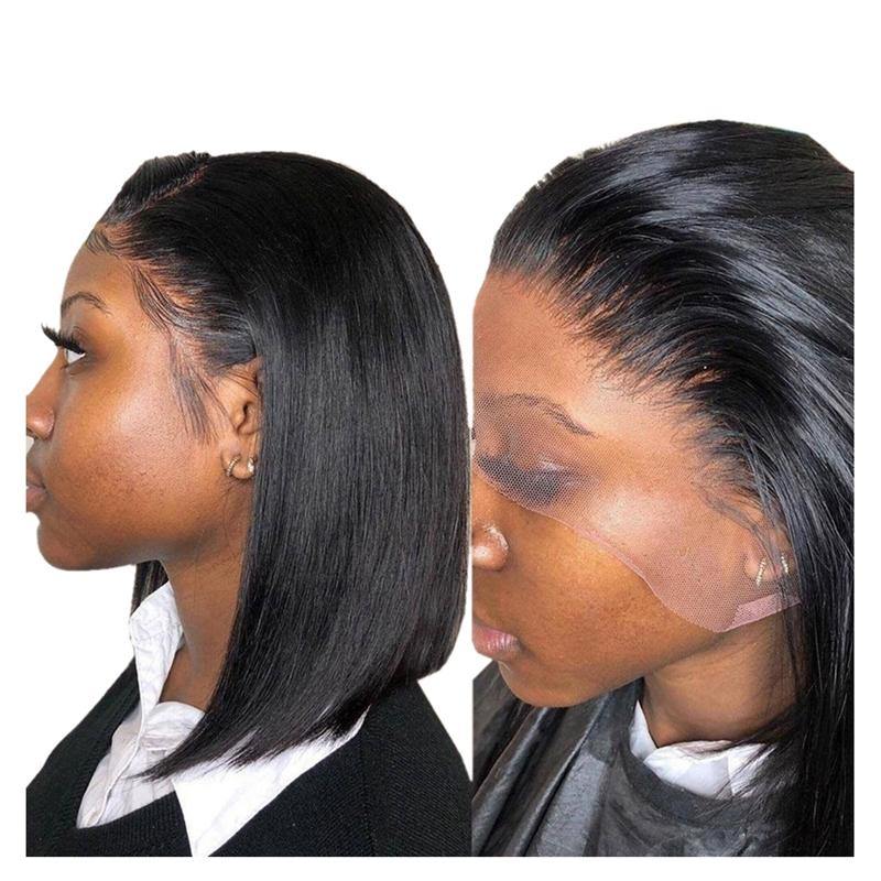 Nulace 13x4 glueless lace front wig straight natural black gallery