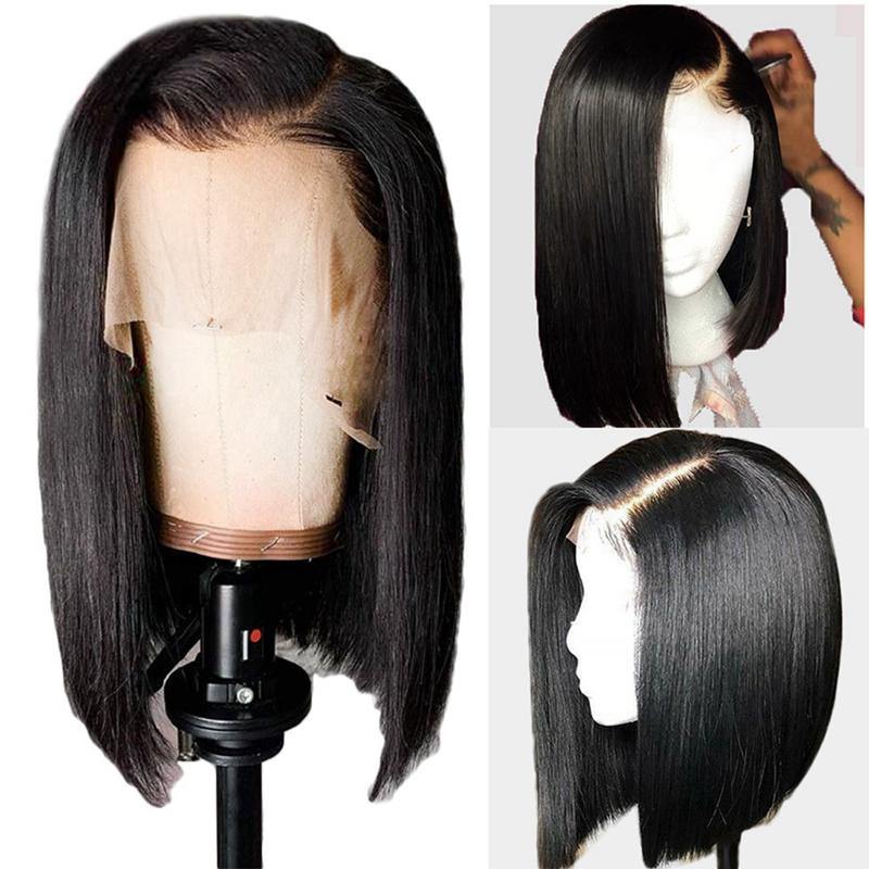 Nulace 13x4 glueless lace front wig straight natural black gallery