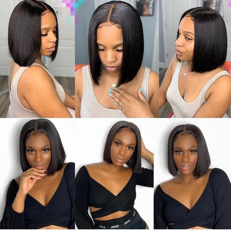 Nulace glueless bob wig straight natural black gallery