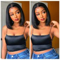 Nulace glueless bob wig straight natural black gallery